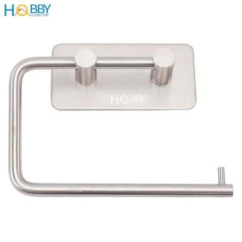 Giá treo cuộn giấy vệ sinh inox 304 dán tường Hobby home decor G1
