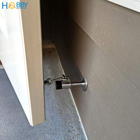 Đồ chặn cửa bảo vệ tường có móc treo giữ cửa chống gió mạnh Hobby home decor CC10