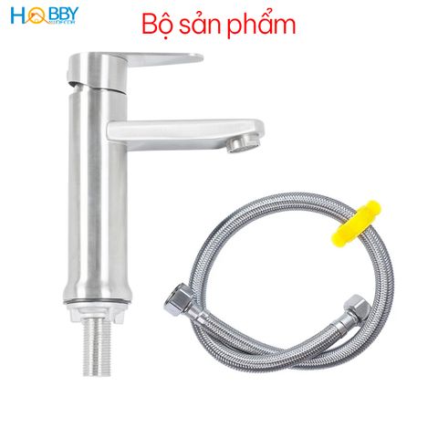 Vòi xả chậu rửa mặt lavabo lạnh Inox 304 Hobby Home Decor LBL5