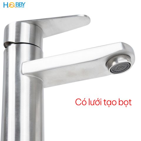 Vòi xả chậu rửa mặt lavabo lạnh Inox 304 Hobby Home Decor LBL5