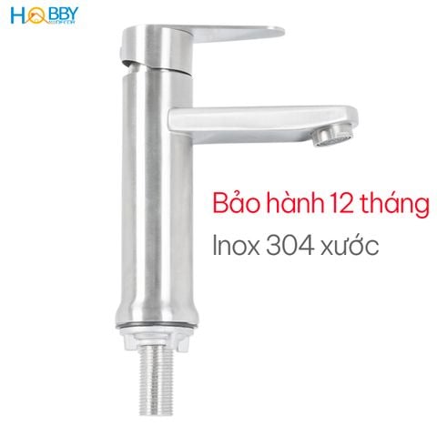 Vòi xả chậu rửa mặt lavabo lạnh Inox 304 Hobby Home Decor LBL5