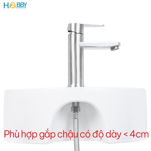 Vòi xả chậu rửa mặt lavabo lạnh Inox 304 Hobby Home Decor LBL5
