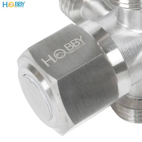 Van chia nước ra 4 nhánh inox 304 ren ngoài 21 Hobby home decor DNV5