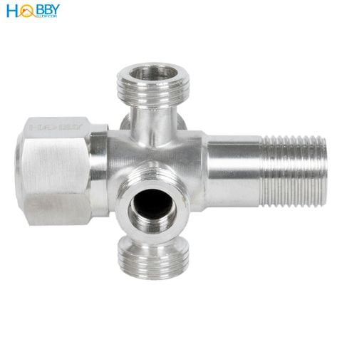 Van chia nước ra 4 nhánh inox 304 ren ngoài 21 Hobby home decor DNV5