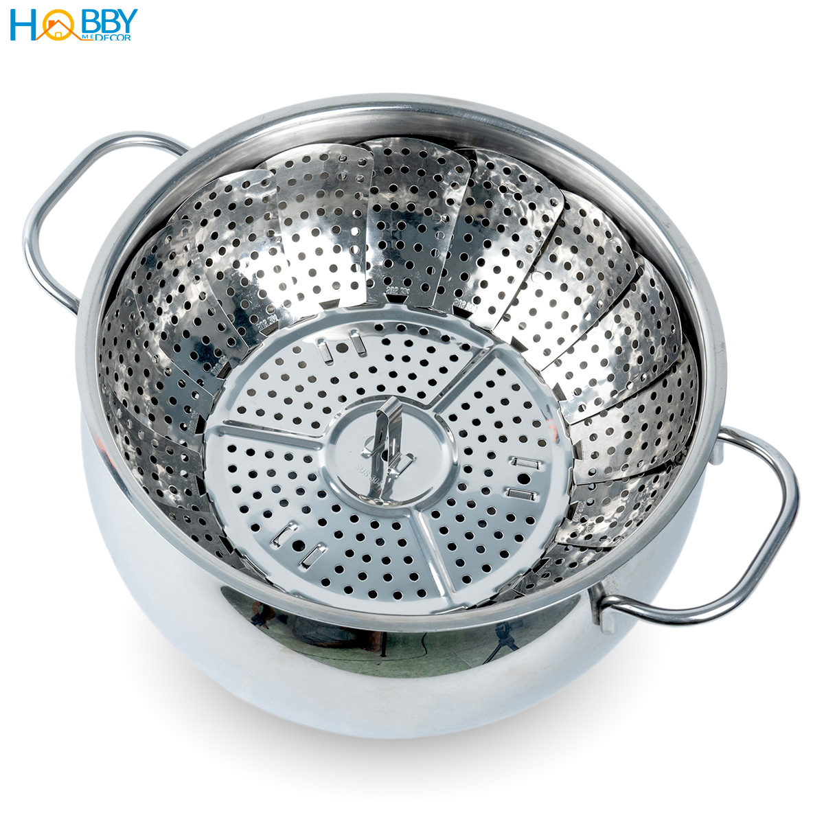 Vỉ rế hấp xửng hấp inox 304 đa năng Hobby home decor RH1 - HOBBY HOME DECOR