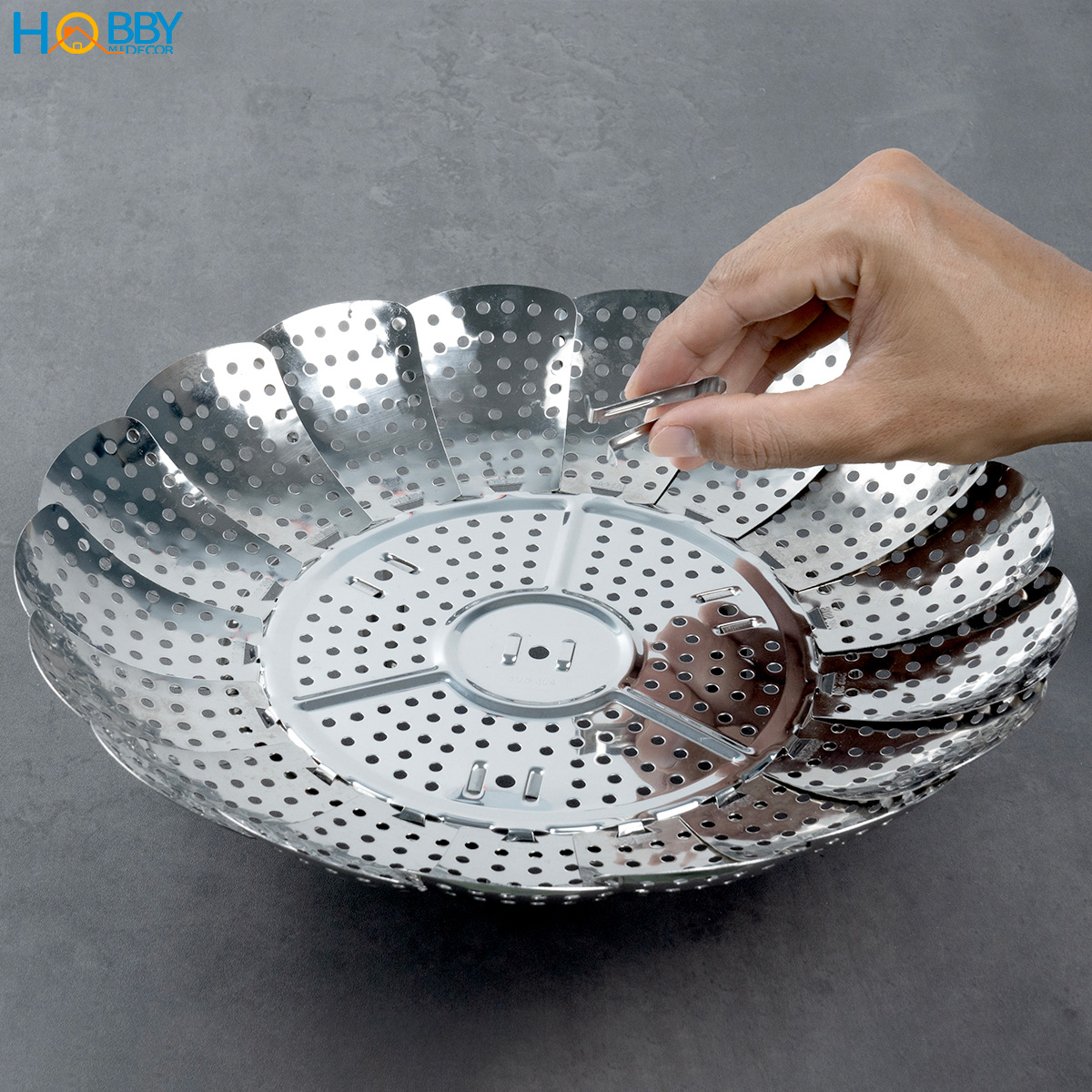 Vỉ rế hấp xửng hấp inox 304 đa năng Hobby home decor RH1 - HOBBY HOME DECOR