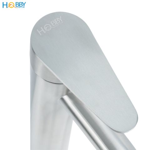 Vòi chậu lavabo lạnh gắn bàn đá inox 304 xước mờ Hobby home decor LBL8