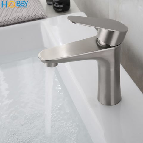 Vòi chậu rửa mặt lavabo nóng lạnh inox 304 Hobby Home Decor VRM2