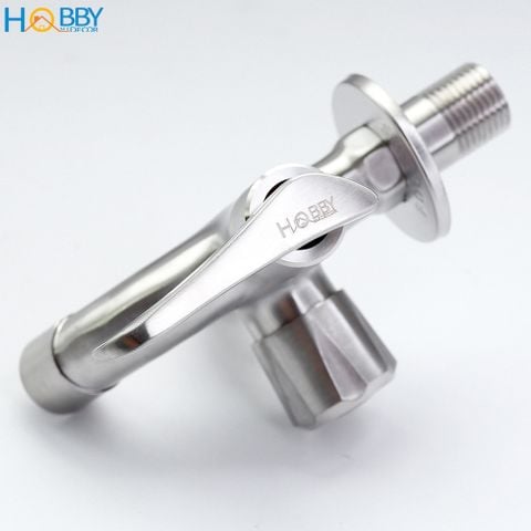 Vòi củ sen lạnh đa năng 2 đầu xả inox 304 ren 21 Hobby Home Decor CS2