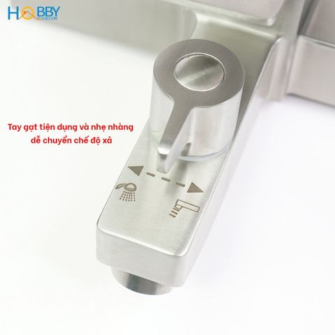 Củ sen gật gù nóng lạnh inox 304 tay gạt ngang Hobby Home Decor CSNL3