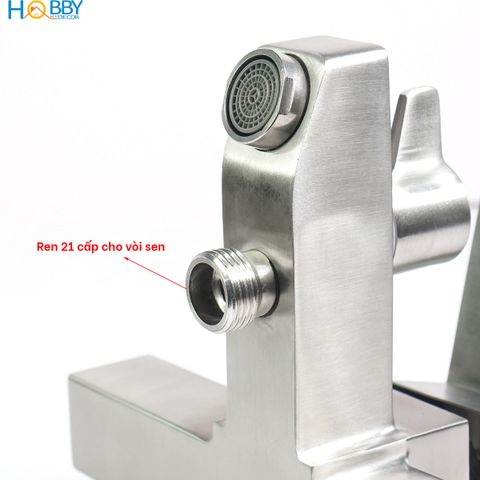 Củ sen gật gù nóng lạnh inox 304 tay gạt ngang Hobby Home Decor CSNL3