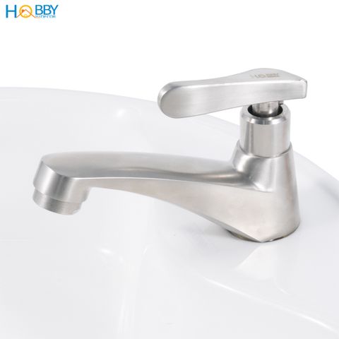 Vòi chậu rửa mặt lavabo dòng lạnh inox 304 Hobby home decor LBL6