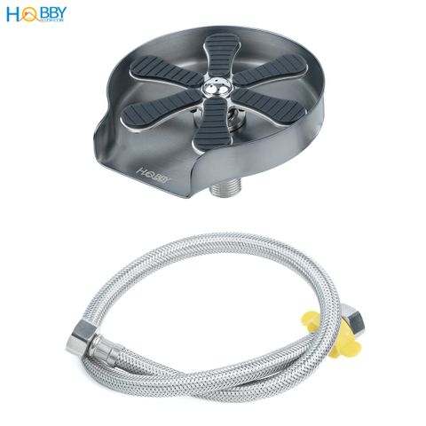 Vòi phun rửa ly gắn chậu inox 304 sơn xám Hobby home decor VRLX