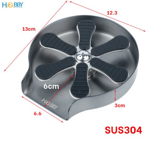 Vòi phun rửa ly gắn chậu inox 304 sơn xám Hobby home decor VRLX