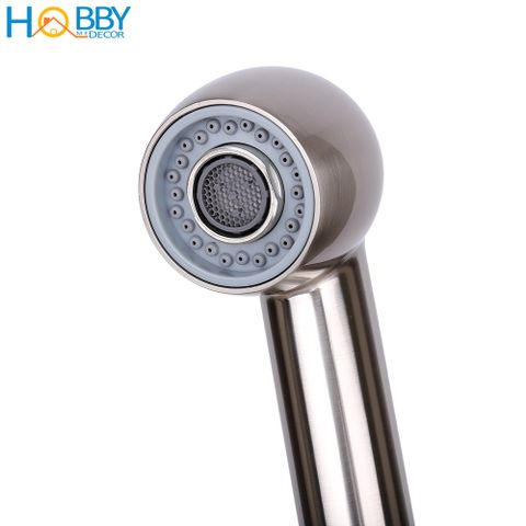 Vòi rửa chén nóng lạnh dây rút inox 304 mẫu thấp Hobby Home Decor VDR2