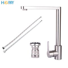 Vòi rửa chén bát nóng lạnh inox 304 Hobby home decor RCDV