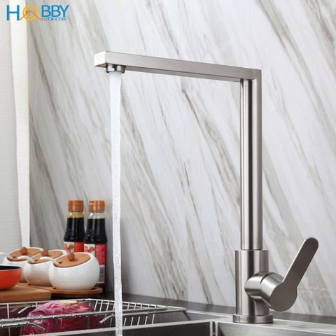 Vòi rửa chén bát nóng lạnh inox 304 Hobby home decor RCDV