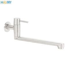 Vòi rửa chén gắn tường dòng lạnh inox 304 Hobby home decor VT4