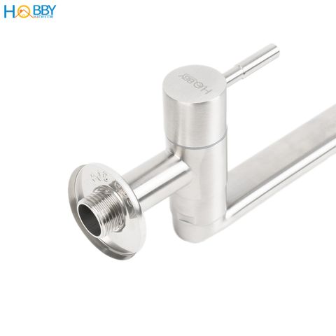 Vòi rửa chén gắn tường dòng lạnh inox 304 Hobby home decor VT4