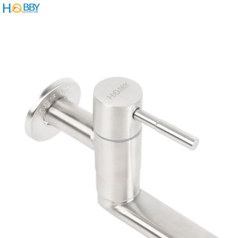 Vòi rửa chén gắn tường dòng lạnh inox 304 Hobby home decor VT4