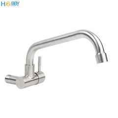 Vòi rửa chén lạnh gắn tường inox 304 ren 21 Hobby Home Decor VT1