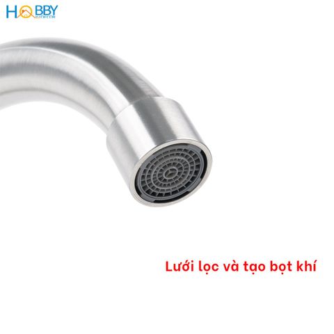 Vòi rửa chén lạnh gắn tường Inox 304 Hobby home decor VT2