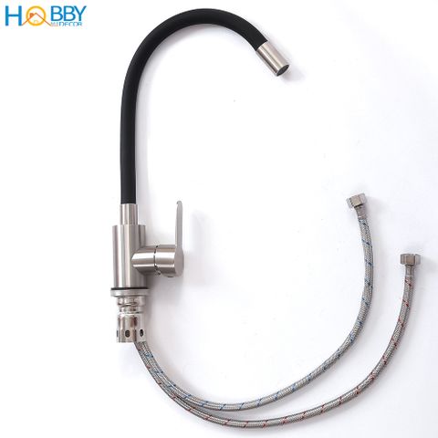 Vòi rửa chén bát nóng lạnh xoay 360 độ inox 304 Hobby home decor VTM1