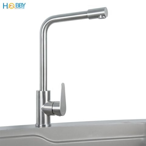 Vòi rửa chén nóng lạnh đầu xoay tròn inox 304 Hobby home decor CRC3
