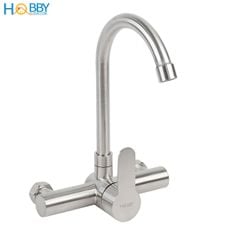 Vòi rửa chén bát nóng lạnh âm tường inox 304 Hobby Home Decor ANL3