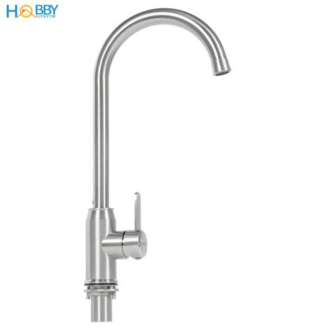 Vòi rửa chén nóng lạnh Inox 304 xoay tròn Hobby home decor CRC5 có dây