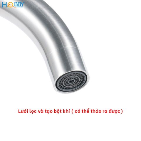 Vòi nước rửa chén bát nóng lạnh inox 304 Hobby Home Decor CRC2