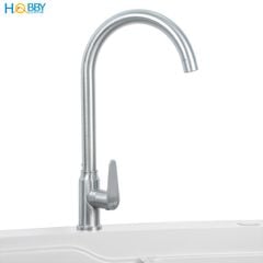 Vòi chậu rửa chén thân lạnh inox 304 kèm dây cấp Hobby home decor RL3