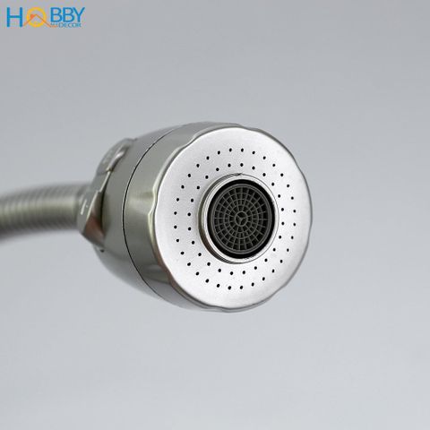 Vòi rửa chén đầu tăng áp thân uốn cong inox 304 Hobby Home Decor LXL