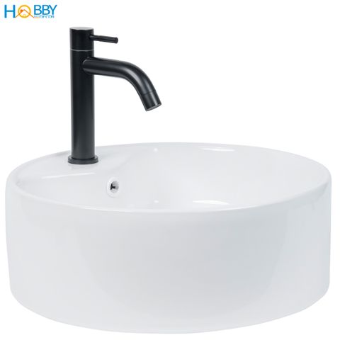 Vòi xả chậu rửa mặt lavabo Inox 304 sơn đen Hobby Home Decor LBL3D