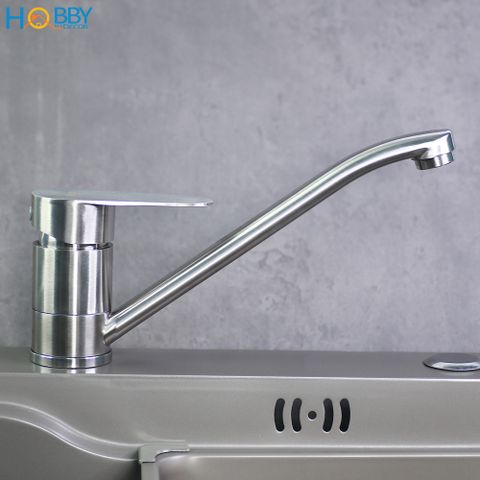Vòi xả nước lavabo nóng lạnh thân dài Inox 304 Hobby Home Decor VRM3