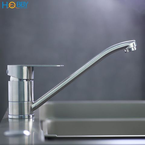 Vòi xả nước lavabo nóng lạnh thân dài Inox 304 Hobby Home Decor VRM3