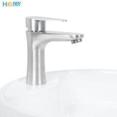 Vòi chậu rửa mặt lavabo xả lạnh inox 304 Hobby home decor LBL2