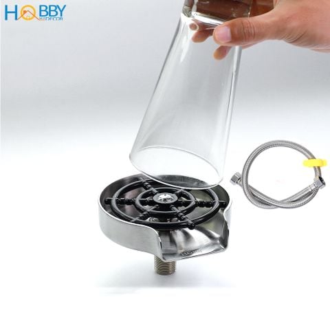 Vòi phun rửa ly gắn chậu áp suất mạnh HOBBY Home Decor VRLT inox 304
