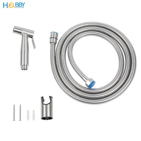 Bộ vòi xịt vệ sinh rửa toilet inox 304 tăng áp Hobby home decor VSR1