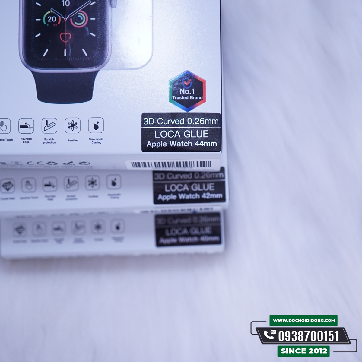 Miếng Dán Cường Lực Full Màn Hình ZeeLot Apple Watch 40-42-44 mm UV Cao Cấp