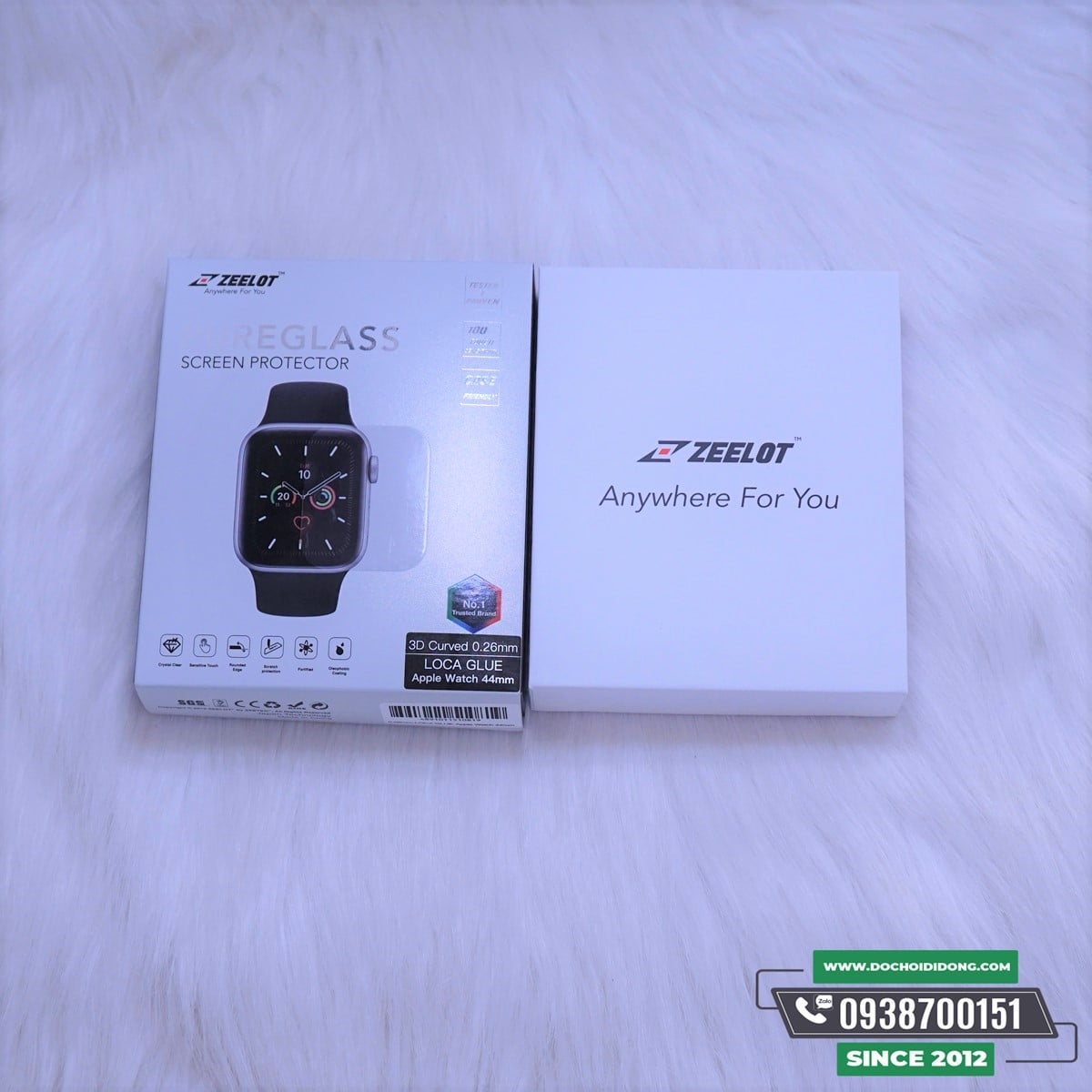 Miếng Dán Cường Lực Full Màn Hình ZeeLot Apple Watch 40-42-44 mm UV Cao Cấp