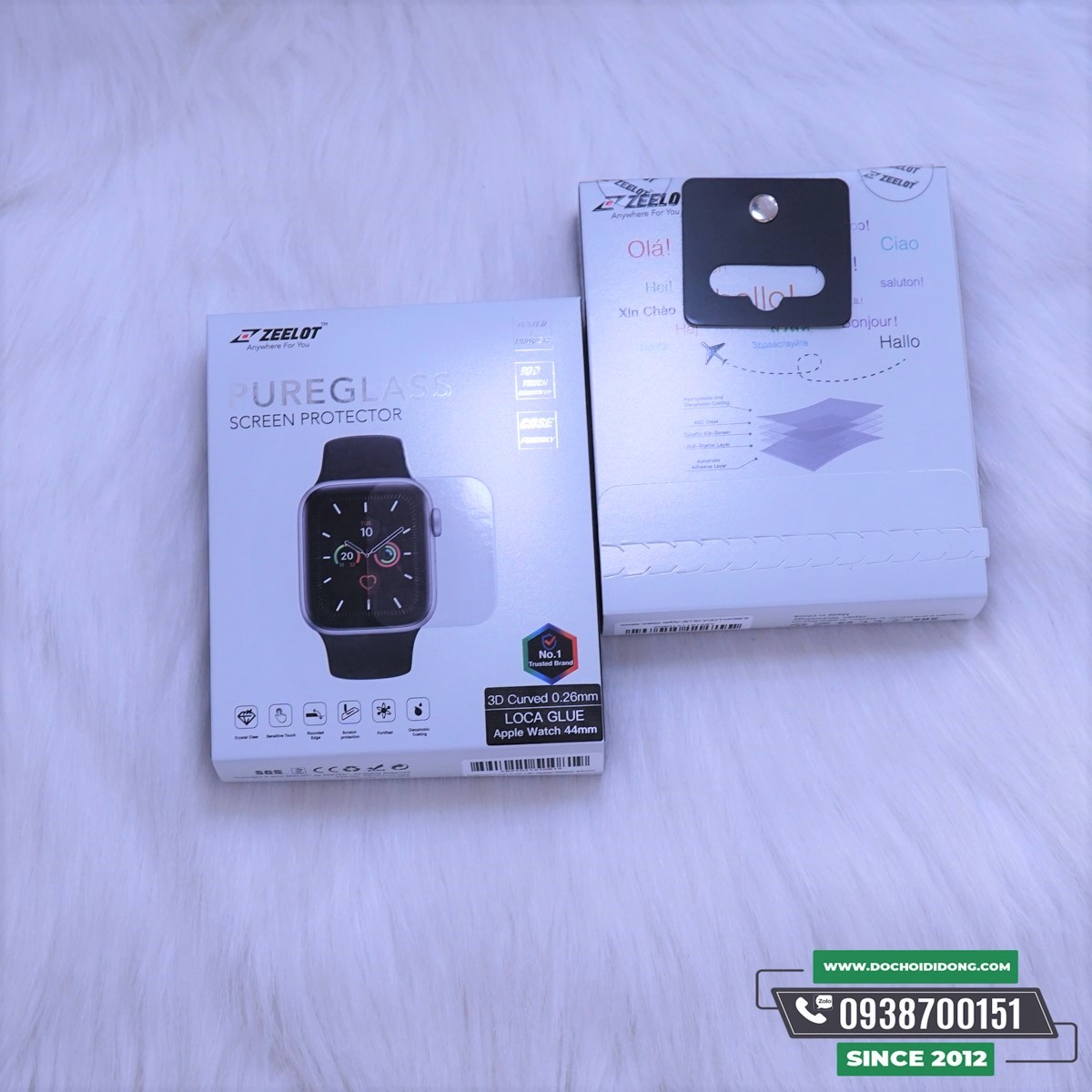 Miếng Dán Cường Lực Full Màn Hình ZeeLot Apple Watch 40-42-44 mm UV Cao Cấp