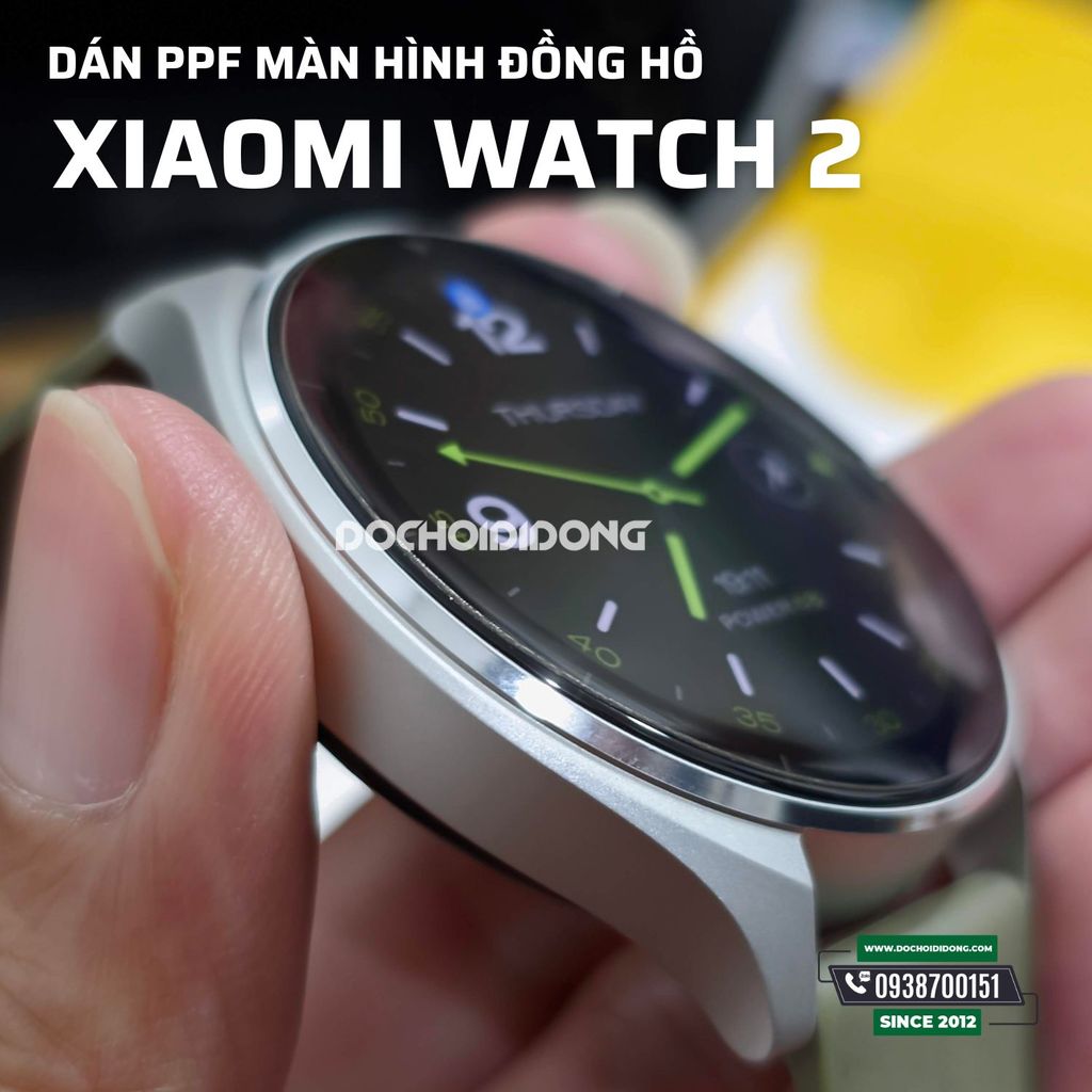 Combo 3 miếng dán màn hình ppf đồng hồ Xiaomi Watch 2 cao cấp