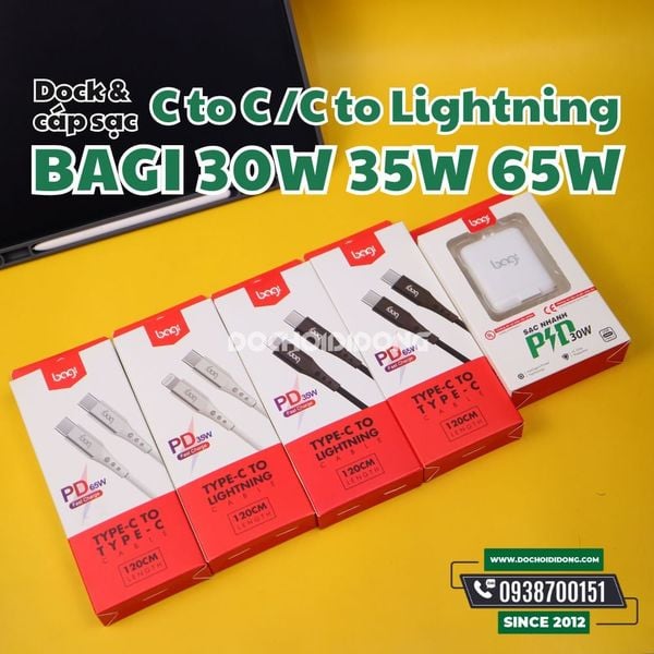 dock-va-cap-sac-bagi-30w-35w-65w-c-to-c-c-to-lightning-chinh-hang