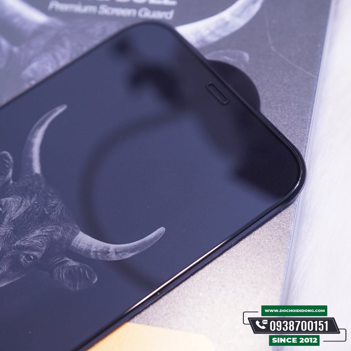 Miếng Dán Cường Lực IPhone 12 Pro Max Mini Mipow King Bull 3D Full Màn Hình