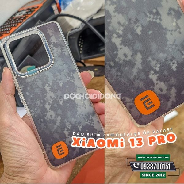 dan-skin-camouflage-cho-op-lung-trong-suot-xiaomi-13-pro-zacase-elegant