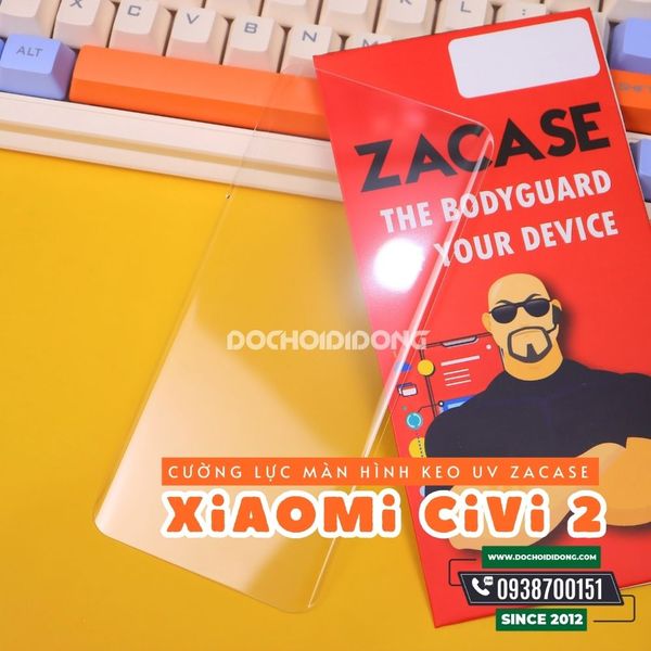 mieng-dan-cuong-luc-xiaomi-civi-2-zacase-keo-uv-cao-cap