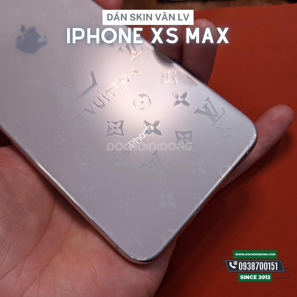 Dán skin vân Louis Vuitton mặt lưng iPhone XS MAX – Đồ Chơi Di Động