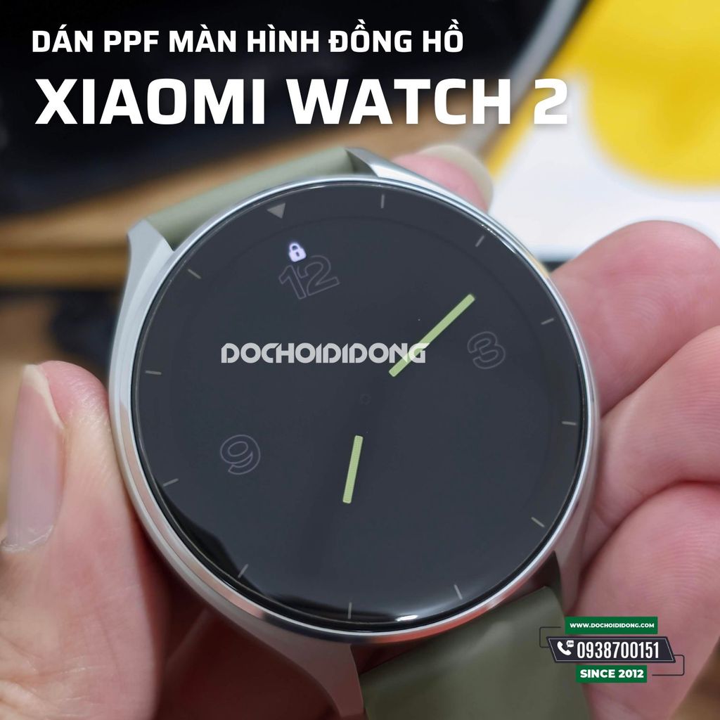 Combo 3 miếng dán màn hình ppf đồng hồ Xiaomi Watch 2 cao cấp