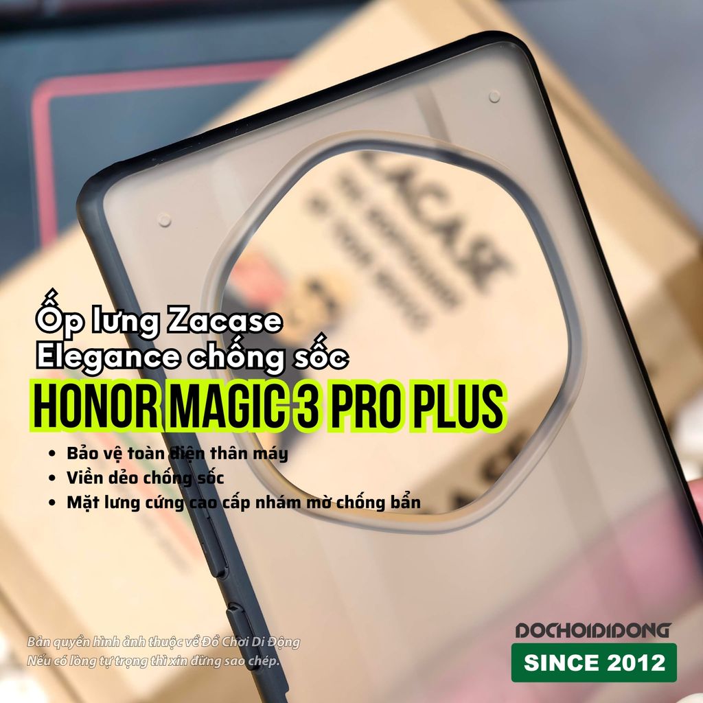 Ốp lưng Honor Magic 3 Pro Plus Zacase Elegance chống sốc